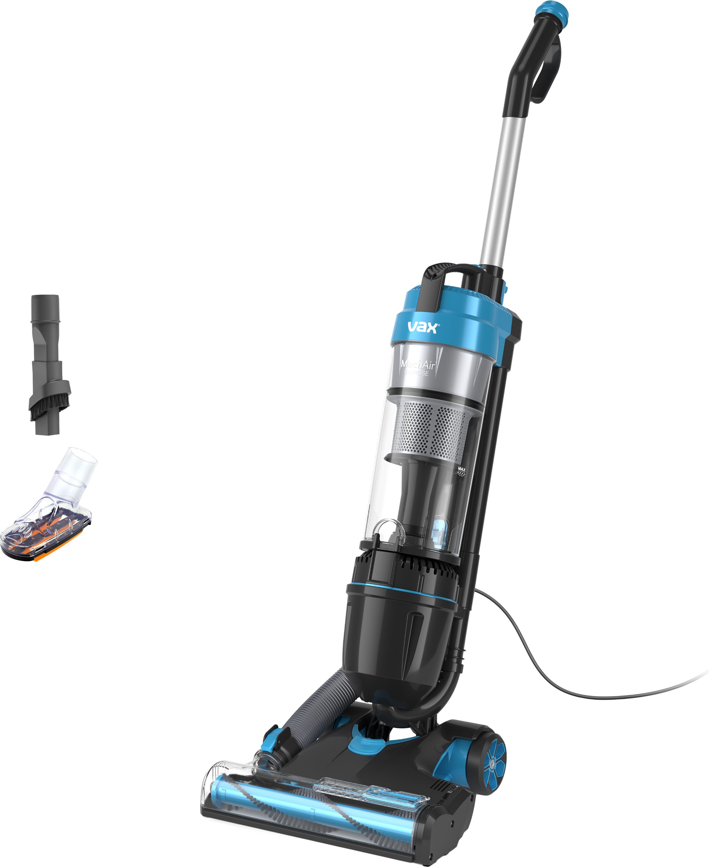 VAX Mach Air Energise Upright Vacuum Cleaner - Bagless - Blue - 1.5L Capacity